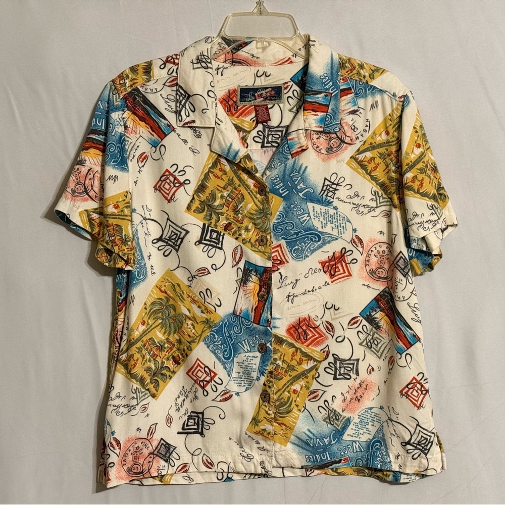 La Cabana Vintage Short Sleeve Shirt Size Large